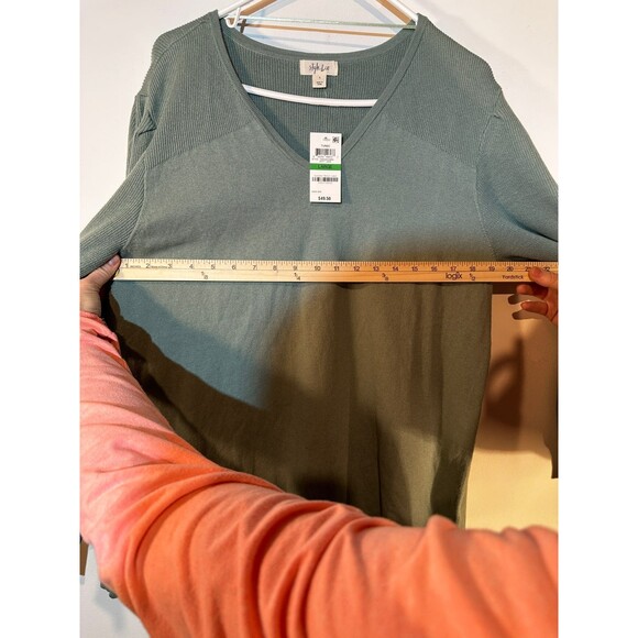 Style & Co v neck sweater Nwt size large - Picture 10 of 11